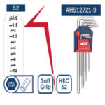 ⁦طـقـم ألـن مـسـدس أكثر طــولا 9 قطع من 1.5 الى 10 مم اي بي تي - APT ( S2 )⁩ - الصورة ⁦2⁩