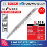 ⁦سلاح منشار امامى ترددى لقطع الخشب 5 قطع BOSCH  Saw Blade Set  S 1531 L Top For Wood 5 Pcs⁩ - الصورة ⁦2⁩