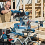 ⁦ديسك بوش خشب 1800 وات 12 بوصه زاوية سحاب 45 درجة يمين ويسار ليزر صيني BOSCH - GCM 12 SDE⁩ - الصورة ⁦2⁩