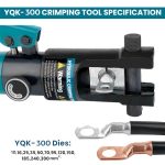 ⁦مكبس هيدروليك 300 مم كامل باللقم ازرق ZUPPER YQK-300⁩ - الصورة ⁦4⁩