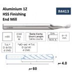 ⁦أنديميل 1ريشة 6 مم ألمونيوم أسباني اكس 6مم- 60 مم ايزار  IZAR    R4413⁩ - الصورة ⁦2⁩