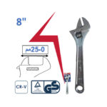 ⁦مفتاح فرنسـاوى هيفي ديوتي 8 بوصه 0-25مم أي بى تى موديل APT DW15180-200⁩ - الصورة ⁦3⁩