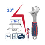 ⁦مفتاح فرنسـاوى يد كاوتش 2 لون هيفي ديوتي 10 بوصه 0-30مم اي بى تى موديل APT DW15181-250⁩ - الصورة ⁦3⁩