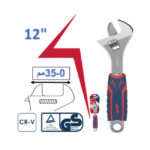 ⁦مفتاح فرنسـاوى يد كاوتش 2 لون هيفي ديوتي 12 بوصه 0-35مم أي بى تى APT DW15181-300⁩ - الصورة ⁦3⁩