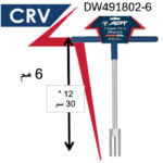 ⁦مفتاح بيبه حرف تي 6 مم أي بى تى موديل  - APT DW491802-6⁩ - الصورة ⁦3⁩