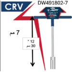 ⁦مفتاح بيبه حرف تي 7 مم أي بى تى موديل  - APT DW491802-7⁩ - الصورة ⁦3⁩