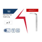 ⁦مفتاح ألـن مـسـدس طويل 7 مم  ( S2 ) أي بى تى موديل  APT AH51271-7⁩ - الصورة ⁦2⁩
