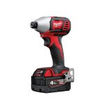 شنبور فك وربط بطارية ميلوكي 1/4 بوصه 18 فولت 2 امبير دقاق ميلوكي MILWAUKEE M18BID-202C