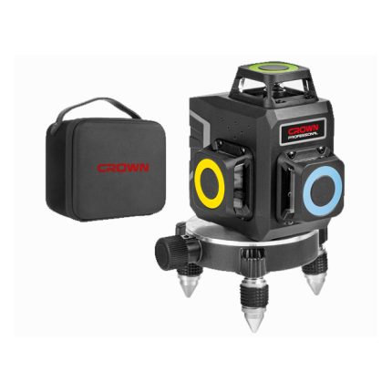 ميزان ليزر كراون 3 خط 30 متر ليزر اخضر 360 درجة مع ريموت موديل CROWN - CT44088