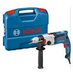 ⁦شنيور بوش 24 مم عادة و دقاق ظرف 13 مم سرعتين الكترونى 1100 وات يمين وشمال صنع في المجر BOSCH - GSB 24-2 L-CaseKeyed chuck 13 mm⁩ - الصورة ⁦2⁩