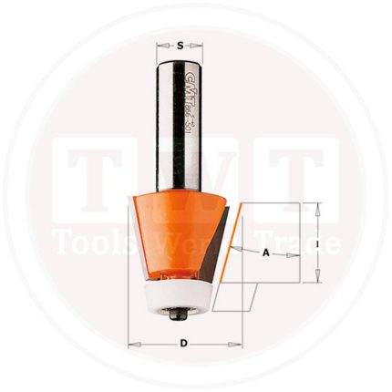 بنطة Bevel Bit Corian S=12 D=31.7X22.2 15A CMT