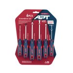 طقم مفكات 2 لون 6 قطعه اي بي تي APT AH145074-6