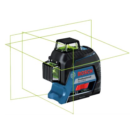 ميزان ليزر بوش 3 خط 360 درجه 80 متر ليزر اخضر مستويات صيني BOSCH - GLL 3-80 G