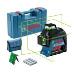 ⁦ميزان ليزر بوش 3 خط 360 درجه 80 متر ليزر اخضر مستويات صيني BOSCH - GLL 3-80 G⁩ - الصورة ⁦2⁩