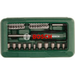 طقم مفكات وتشكيله من سنون بوش المفكات و اللقم 46 قطعه +مفك BOSCH  Sales-Campaign Set Mixed 46 Pc