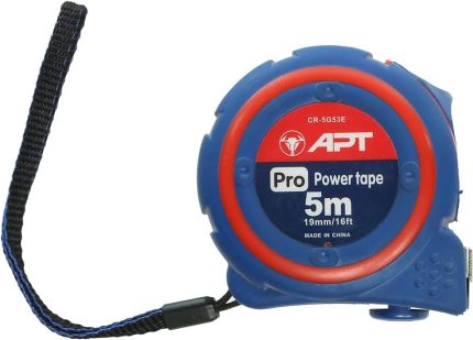 متر قياس  25مم - 5 متر أحمر x أسود كوتشى صيني APT   -   CR-5G42 X