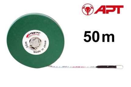 متر قياس مهندس شريط فايبر جلاس اخضر صيني 50 متر اي بي تي موديل  APT CRP-5001