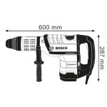 ⁦شاكوش بوش تكسير و تخريم 52 مم 12 كجم 1700 وات قوة الطرق 19 جول BOSCH - GBH 12-52 D⁩ - الصورة ⁦5⁩