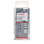 ⁦علبة بنط حدادى 10 قطع بوش قطر 5 مم بوينت تك BOSCH HSS Twist Drill Bit PointTeQ 5.0mm  PACK OF 10⁩ - الصورة ⁦2⁩