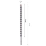 ⁦بنطة ماكس سفن كعب ماكس للخرسانة المسلحة مقاس 38 مم بوشBOSCH  SDS-Max 7, 38x600x720 mm⁩ - الصورة ⁦2⁩
