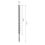 ⁦بنطة ماكس سفن كعب ماكس للخرسانة المسلحة مقاس 40 مم بوش BOSCH SDS-Max 7, 40x600x720 mm⁩ - الصورة ⁦2⁩
