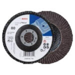 صنفرة مروحية حديد بوش 4.5 بوصه  خشانة 80  BOSCH Metal Flap Disc 115mm G 80