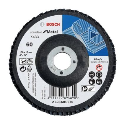 صنفرة مروحية بوش 4.5 بوصة  حديد خشانة 120 BOSCH Metal Flap Disc 115mm G 120