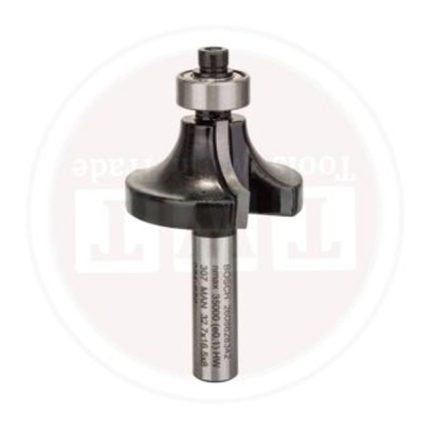 بنطة راوتر بوش لتدوير الحواف قطر 8 مم - اجمالى الطول   57 مم   BOSCH Rounding Over Bit 8, 32.7x57