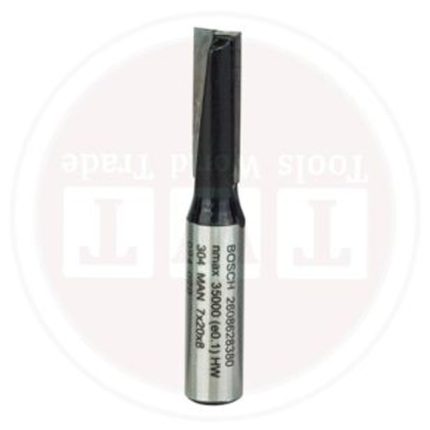 بنطة راوتر بوش للتجاويف المستقيمه قطر 8 مم - اجمالى الطول   51 مم  BOSCH  Straight Bit 8, 7x51