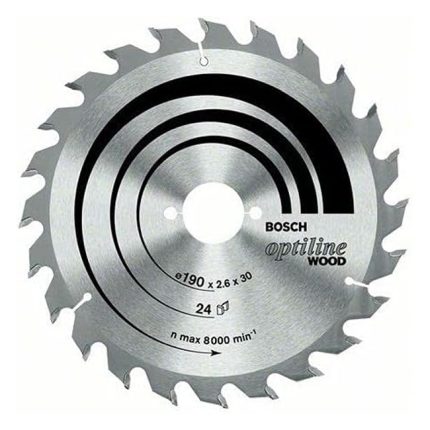 صينية منشار بوش 7.25 بوصة  للخشب 60 سنة BOSCH Optiline CSB For Wood 184X2.5X20 (60)