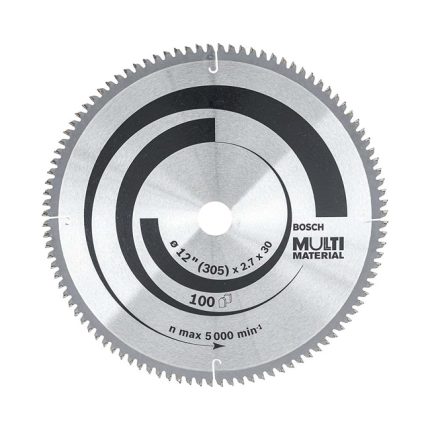 صينية منشار 12 بوصه متعددة الأستخدامات 100 سنة BOSCH Multi-Material 12`` 305X2.7X30 (100)