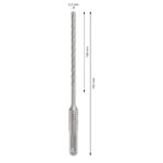 ⁦بنطة بلس فايف اكس للتخريم فى الخرسانة قطر 5مم BOSCH 5x100x160⁩ - الصورة ⁦4⁩