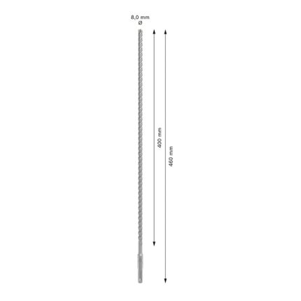 بنطة بلس فايف اكس للتخريم فى الخرسانة قطر 8مم BOSCH 8x400x460mm