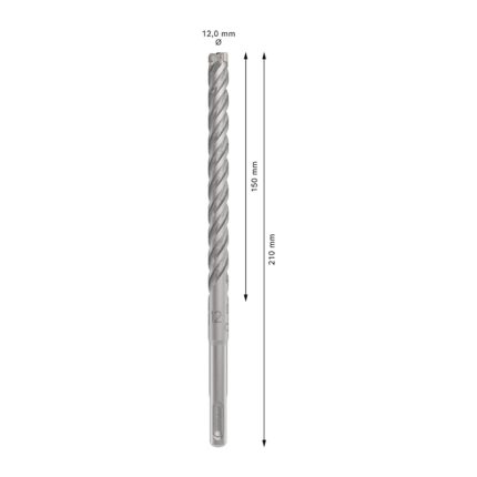 بنطة بلس فايف اكس للتخريم فى الخرسانة قطر 12مم BOSCH 12x150x210mm