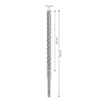 ⁦بنطة بلس فايف اكس للتخريم فى الخرسانة قطر 14مم BOSCH 14x200x260mm⁩ - الصورة ⁦2⁩