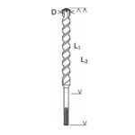 ⁦بنطة ام فور كعب ماكس للخرسانة مقاس 12مم BOSCH SDS-Max 4,12x200x340mm⁩ - الصورة ⁦3⁩