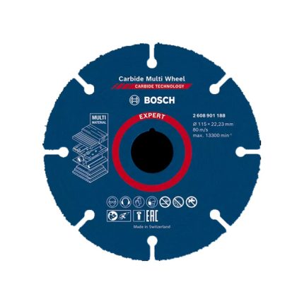 صنية متعددة الاسخدامات 4.5 بوصه بوش BOSCH EXPERT Carbide Multi Wheel Ø115mmx22 23