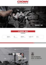 ⁦كيت شاكوش تكسير كراون 1300 وات 7 كيلو موديل CROWN  CT18208 BMC⁩ - الصورة ⁦2⁩
