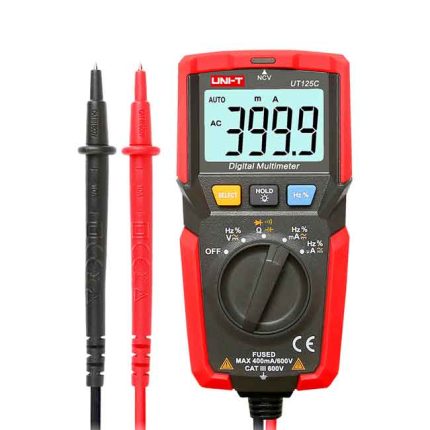 افوميتير ملتيميتر لقياس الفولت و الامبير و درجه الحراره 20 امبير 750V AC -1000V DC - يوني تي موديل  UNI-T  UT125C