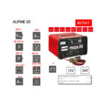 ⁦تنجر شحن 1فاز تيلوين(12فولت-400 امبير) (24فولت -400 امبير) TELWIN  Alpine30⁩ - الصورة ⁦3⁩