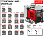 ⁦ماكينة لحام تيلوين 200 أمبير انفرتر 1 فاز  ايطالى - موديل  TELWIN  TECHNOLOGY 236XT⁩ - الصورة ⁦3⁩