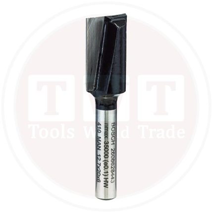 بنطة راوتر بوش  للتجاويف المستقيمه قطر 6 مم - اجمالى الطول  51 مم  BOSCH Straight Bit 6, 12.7x51