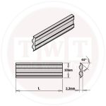 PIECE HPS PLANER AND JOINTER KNIFE SET FOR "TERSA" SYSTEMS CMT