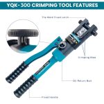 ⁦مكبس هيدروليك 300 مم كامل باللقم ازرق ZUPPER YQK-300⁩ - الصورة ⁦3⁩