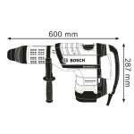 ⁦شاكوش بوش تكسير و تخريم 52 مم 1700 وات 12 كجم قوه الطرق 19 جول مزود بخاصية DV ألماني BOSCH - GBH 12-52⁩ - الصورة ⁦5⁩