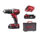 شنيور ميلوكي 13 مم 2 امبير بطاريتان  MILWAUKEE    M18 BPD-202C (18V)