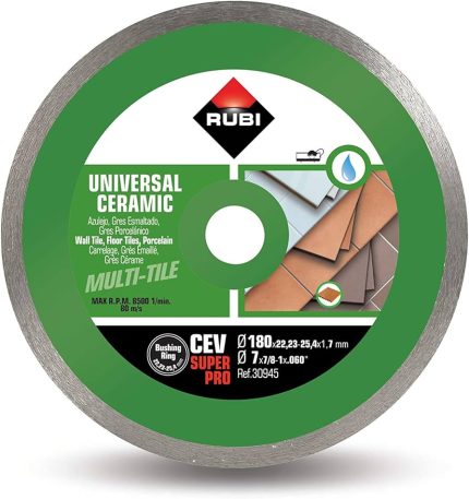 صنية روبي الماظ سيراميك جرانيت طولي 7 بوصه RUBI CEV 180 S-PRO 45 S.M