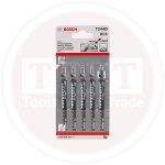 سلاح منشار اركيت للخشب قطعيه دائريه و خشنه 5 قطع BOSCH  JSB T 244 D for wood Curve & Coarse cut 5 Pcs