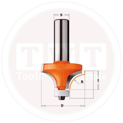 بنطة Rounover Bit for Corian HW S=12 D=19.05 R=3.2 CMT