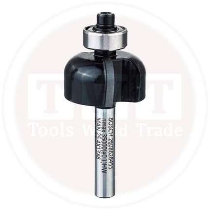 بنطة راوتر بوش لتخديد التجاويف الدائريه 6 مم اجمالى الطول 54 مم BOSCH Core Box Bit 6, 25.4x54